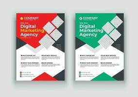 Modern corporate business multipurpose flyer layout design, Company Flyer in A4. vector