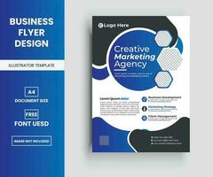 Modern corporate business multipurpose flyer layout design, Company Flyer in A4. vector