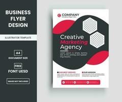 Modern corporate business multipurpose flyer layout design, Company Flyer in A4. vector