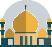 beautiful islamic  mousque vector