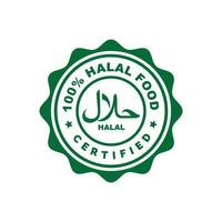 Halal mark icon isolated on white background vector