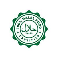 halal marca icono aislado en blanco antecedentes vector