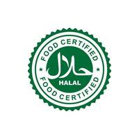 halal marca icono aislado en blanco antecedentes vector