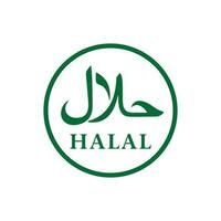 halal marca icono aislado en blanco antecedentes vector