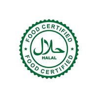 Halal mark icon isolated on white background vector
