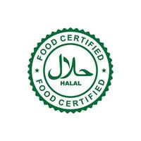 halal marca icono aislado en blanco antecedentes vector