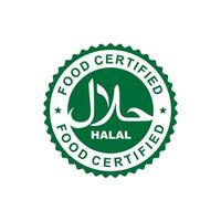 halal marca icono aislado en blanco antecedentes vector