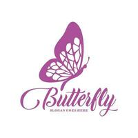 Butterfly logo design vector illustration