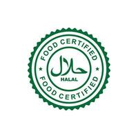 Halal mark icon isolated on white background vector