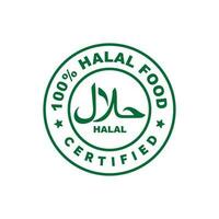 Halal mark icon isolated on white background vector