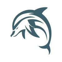 Dolphin logo icon design vector