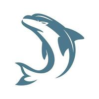 delfín logo icono diseño vector
