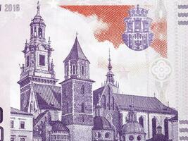 Wawel Cathedral from Polish money photo
