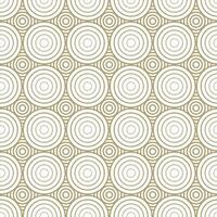 Modern vector seamless illustration. Linear gold pattern on a white background. Ornamental pattern for leaflets, printing, wallpaper, backgrounds