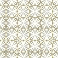 Modern vector seamless illustration. Linear gold pattern on a white background. Ornamental pattern for leaflets, printing, wallpaper, backgrounds