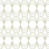 Modern vector seamless illustration. Linear gold pattern on a white background. Ornamental pattern for leaflets, printing, wallpaper, backgrounds