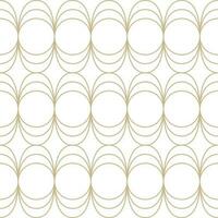 Modern vector seamless illustration. Linear gold pattern on a white background. Ornamental pattern for leaflets, printing, wallpaper, backgrounds