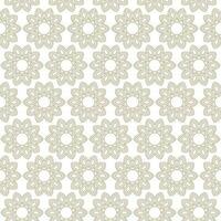 Modern vector seamless illustration. Linear gold pattern on a white background. Ornamental pattern for leaflets, printing, wallpaper, backgrounds