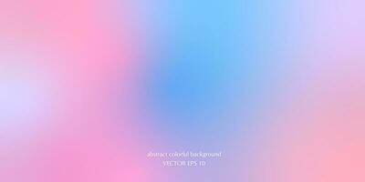 Vector abstract colorful background blurred gradient pastel colors palette for wallpaper. Soft gradient in blue, purple, cyan and pink