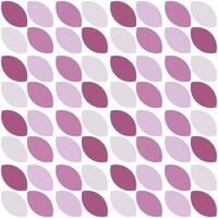 Modern minimalistic  geometric seamless pattern, rounded shapes, leaves in pink color scheme on a white background vector