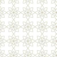 Modern vector seamless illustration. Linear gold pattern on a white background. Ornamental pattern for leaflets, printing, wallpaper, backgrounds