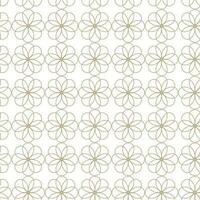 Modern vector seamless illustration. Linear gold pattern on a white background. Ornamental pattern for leaflets, printing, wallpaper, backgrounds
