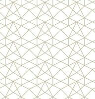 Modern vector seamless illustration. Linear gold pattern on a white background. Ornamental pattern for leaflets, printing, wallpaper, backgrounds