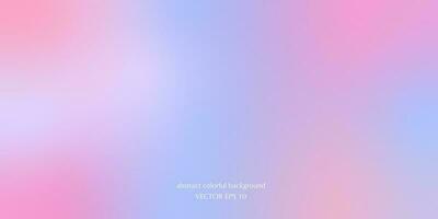 Vector abstract colorful background blurred gradient pastel colors palette for wallpaper. Soft gradient in blue, purple, cyan and pink