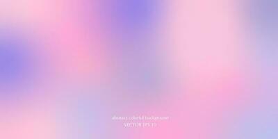 Vector abstract colorful background blurred gradient pastel colors palette for wallpaper. Soft gradient in blue, purple, cyan and pink