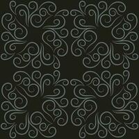 Seamless pattern, light linear pattern, monogram on a dark background. Design for banner, leaflet, print, poster, wallpaper, fabric. Abstract geometry. vector