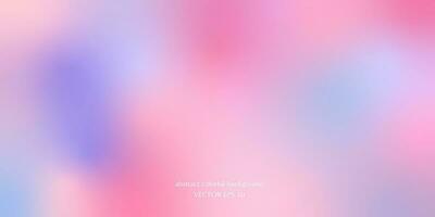 Vector abstract colorful background blurred gradient pastel colors palette for wallpaper. Soft gradient in blue, purple, cyan and pink