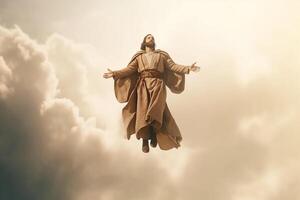 Ascension day of jesus christ or resurrection day of son of god. Good friday. Ascension day concept by photo