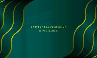 Abstract Background Geometric Gradient Liquid Shape Wave Mock Up 3D Color Green Marine Elegant Simple Attractive For EPS 10 Presentation vector