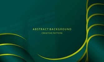 Abstract Background Geometric Gradient Liquid Shape Wave Mock Up 3D Color Green Marine Elegant Simple Attractive For EPS 10 Presentation vector