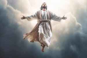 Ascension day of jesus christ or resurrection day of son of god. Good friday. Ascension day concept by photo