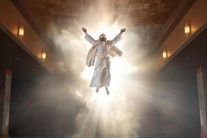 Ascension day of jesus christ or resurrection day of son of god. Good friday. Ascension day concept in church by photo