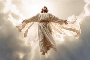 Ascension day of jesus christ or resurrection day of son of god. Good friday. Ascension day concept by photo