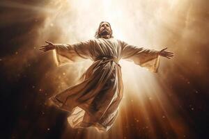 Ascension day of jesus christ or resurrection day of son of god. Good friday. Ascension day concept by photo