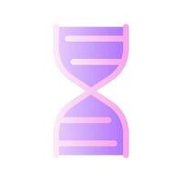 DNA molecule flat gradient two-color ui icon. Genetic code. Inheritance gene. Laboratory research. Simple filled pictogram. GUI, UX design for mobile application. Vector isolated RGB illustration