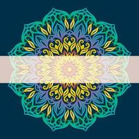 Mandala vector illustration element. Floral ornament background.