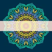 Mandala vector illustration element. Floral ornament background.