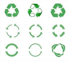 reciclar icono imagen, símbolo, valores fotos vectores