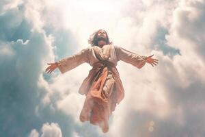 Ascension day of jesus christ or resurrection day of son of god. Good friday. Ascension day concept by photo