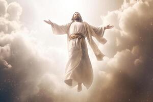 Ascension day of jesus christ or resurrection day of son of god. Good friday. Ascension day concept by photo