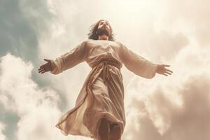 Ascension day of jesus christ or resurrection day of son of god. Good friday. Ascension day concept by photo