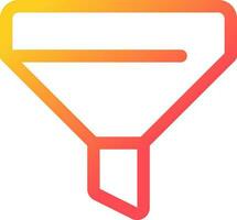 Funnel pixel perfect gradient linear ui icon. Customer journey. Making purchase. Online marketplace. Line color user interface symbol. Modern style pictogram. Vector isolated outline illustration