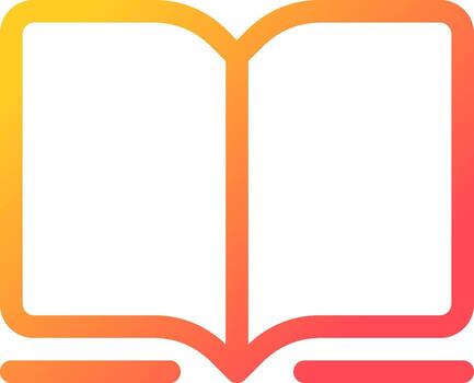 libro píxel Perfecto degradado lineal ui icono. en línea librería. comprar, vender libros electrónicos comercio electrónico negocio. línea color usuario interfaz símbolo. moderno estilo pictograma. vector aislado contorno ilustración