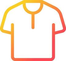 t camisa píxel Perfecto degradado lineal ui icono. hombres ropa almacenar. en línea mercado. comprando ropa. línea color usuario interfaz símbolo. moderno estilo pictograma. vector aislado contorno ilustración