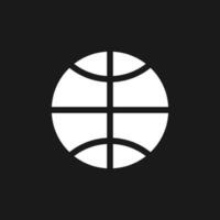 Worldwide dark mode glyph ui icon. Global ecommerce. Overseas market. User interface design. White silhouette symbol on black space. Solid pictogram for web, mobile. Vector isolated illustration