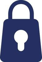 Lock black glyph ui icon. Cybersecurity. Privacy. Password and login. User interface design. Silhouette symbol on white space. Solid pictogram for web, mobile. Isolated vector illustration